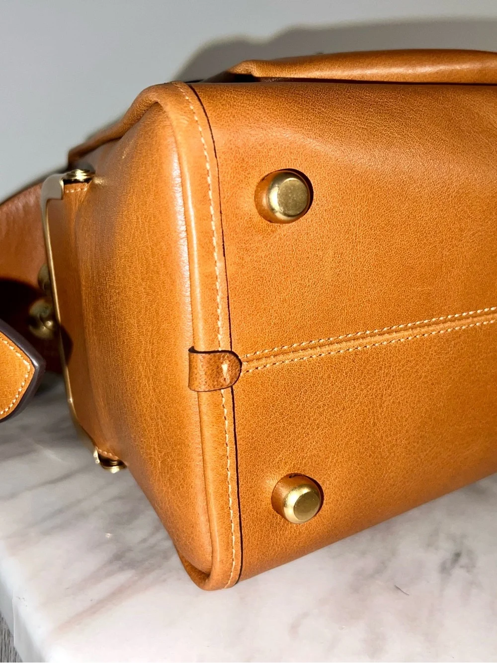 NWOT COACH AMBER BROWN HAVERSACK